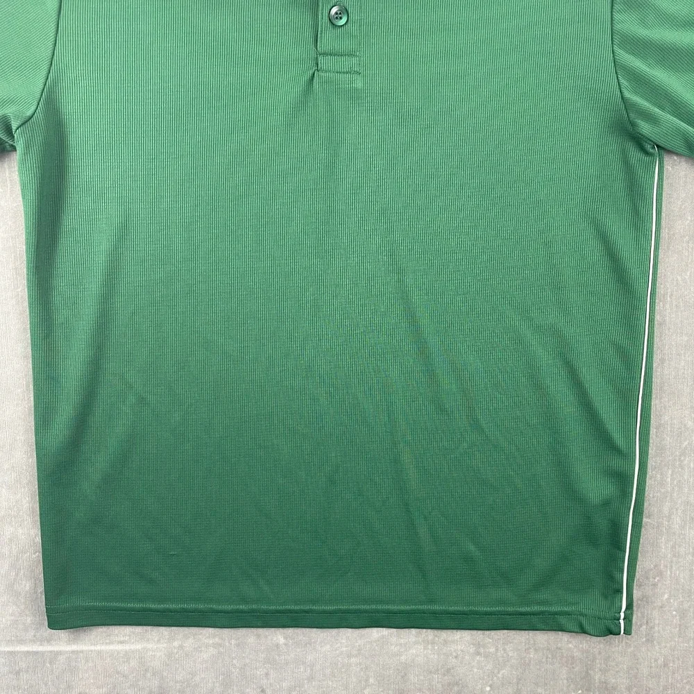 Nike Mens Small Green Polo Shirt Dri-Fit Short Sleeve Performance